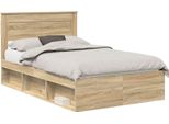 Vidaxl Struttura Letto Sonoma 120 X 200 Cm In Legno Di Pino Massiccio