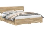 Vidaxl Struttura Letto Con Testiera In Rovere Sonoma 200 X 200 Cm Materiale A Base Di Legno