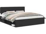 Vidaxl Struttura Letto Nera 180 X 200 Cm In Legno Di Pino Massiccio