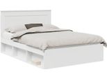 Vidaxl Struttura Letto Con Testiera Bianca 140 X 190 Cm In Legno Di Pino Massiccio