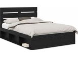 Vidaxl Struttura Letto Nera 140 X 190 Cm In Legno Di Pino Massiccio