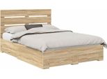 Vidaxl Struttura Letto Con Testiera In Rovere Sonoma 150 X 200 Cm Materiale A Base Di Legno