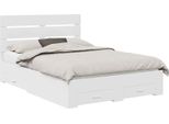Vidaxl Struttura Per Letto Con Cassetti Bianca 160 X 200 Cm Materiale A Base Di Legno
