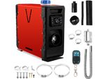 Bettizia Riscaldatore Di Parcheggio Diesel 8KW Riscaldatore Diesel 12V/24V Dc Riscaldatore Aria Diesel Parcheggio 5L Con Bluetooth App E Telecomando E Display Lcd Per Auto Campeggio Camper Rosso