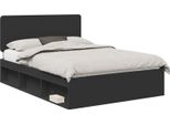 Vidaxl Struttura Letto Nera 160 X 200 Cm In Legno Di Pino Massiccio
