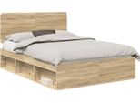 Vidaxl Struttura Letto Sonoma 140 X 190 Cm In Legno Di Pino Massiccio