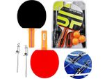 Set Da Ping Pong Spokey Alpha Rosso, Nero Rosso, Nero Taglia Unica