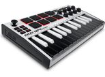 Akai Mpk Mini MK3 Control Keyboard Pad Controller Midi Usb Black, White