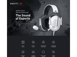 Havit H2033D - Cuffie Da Gioco, Bianco E Nero