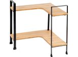 Scaffale Angolare Da Cucina In Legno A 2 Livelli 29,5 X 29,5 X 33,5 Cm