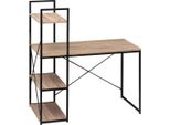 5 Five Simply Smart - Scrivania Con Ripiani "Aliaj"" Effetto Rovere Naturale"
