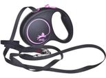 Flexi Black Design Gurt 5 M Pink