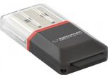 Esperanza EA134K Card Reader Black.Silver.Transparent Usb 2.0