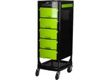 Carrello Per Parrucchieri Gabbiano FT65 Nero/Verde