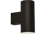 Rochester Applique Up/Down GU10 A 2 Luci Nere Con Sensore Crepuscolare