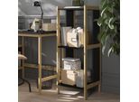 Vicco Scaffale In Piedi Elvia, 40 X 107 Cm, Nero/Pino