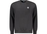 Felpa A Maniche Lunghe A Girocollo Logo North Sails Nero : Taglia - M Taglia: M