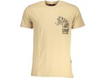 Cavalli Class Maglietta Beige Tiger Uomo : Taglia - 2XL Taglia: 2XL