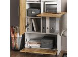 Vicco Scrivania Tomy, 150 X 59 Cm, Rovere Bianco/Dorato