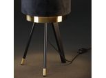 Vicco Lampada Da Tavolo Goldamo, 23 X 46 Cm, Nero/Oro