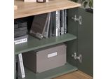 Vicco Credenza Wido, 80 X 50 Cm Con 2 Porte, Verde/Sonoma
