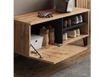 Vicco Panca Scarpiera Da Ingresso Amber, 100 X 45 Cm, Quercia Wotan