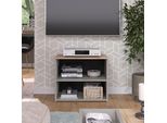 Vicco Mobile Tv Wido, 60 X 50 Cm Con 2 Scomparti, Grigio/Sonoma