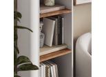 Vicco Scaffale Ludus, 36.8 X 144.9 Cm, Rovere Bianco/Dorato