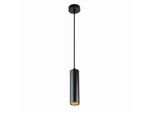 Lampada A Sospensione Moderna E Minimalista A Forma Di Tubo In Alluminio Nero, 20 Cm, Con Attacco GU10, Regolabile In Altezza