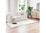 Vidaxl Tappeto Artificiale In Pelle Di Pecora Tafalla White 100 X 200 Cm Poliestere