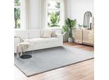 Vidaxl Tappeto Coniglio In Pelliccia Sintetica Grigio Olite 240 X 340 Cm Poliestere