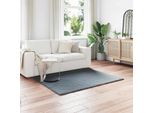 Vidaxl Tappeto Coniglio In Pelliccia Sintetica Olite Antracite 160 X 160 Cm Poliestere