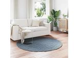 Vidaxl Tappeto Coniglio In Pelliccia Sintetica Olite Antracite Ø 200 Cm Poliestere