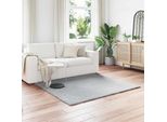 Vidaxl Tappeto Coniglietto In Pelliccia Sintetica Grigio Olite 160 X 160 Cm Poliestere