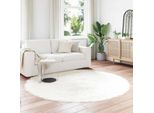 Vidaxl Tappeto In Pelle Di Pecora Artificiale Tafalla White Ø 200 Cm Poliestere