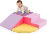 Costway 4 Tlg. Blocchi Da Costruzione In Schiuma, Blocchi Da Costruzione Giganti, Blocchi Da Costruzione Morbidi, Blocchi Da Costruzione Grandi, Blocchi Da Costruzione Per Bambini, Neonati E Scolari, Rosa+Viola