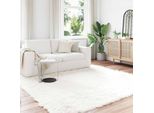 Vidaxl Tappeto In Pelle Di Pecora Artificiale Tafalla White 240 X 240 Cm Poliestere