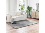 Vidaxl Tappeto In Pelle Di Pecora Artificiale Tafalla Grey 140 X 200 Cm Poliestere