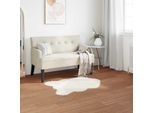 Vidaxl Tappeto In Pelle Di Pecora Artificiale Tafalla White 80 X 120 Cm Poliestere