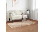 Vidaxl Tappeto In Pelle Di Pecora Artificiale Tafalla Beige 60 X 110 Cm Poliestere