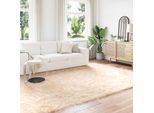 Vidaxl Tappeto In Pelle Di Pecora Artificiale Tafalla Beige 240 X 340 Cm Poliestere