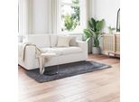 Vidaxl Tappeto In Pelle Di Pecora Artificiale Tafalla Antracite 80 X 200 Cm Poliestere