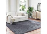 Vidaxl Tappeto In Pelle Di Pecora Artificiale Tafalla Antracite 240 X 240 Cm Poliestere