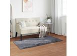 Vidaxl Tappeto In Pelle Di Pecora Artificiale Tafalla Antracite 60 X 110 Cm Poliestere