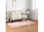 Vidaxl Tappeto In Pelle Di Pecora Artificiale Tafalla Pink 60 X 110 Cm Poliestere