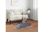 Vidaxl Tappeto In Pelle Di Pecora Artificiale Tafalla Antracite 60 X 90 Cm Poliestere