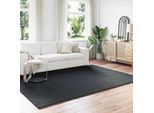 Vidaxl Tappeto Coniglio In Pelliccia Sintetica Olite Nero 200 X 280 Cm Poliestere