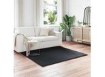 Vidaxl Tappeto Coniglietto In Pelliccia Sintetica Olite Nero 160 X 160 Cm Poliestere
