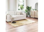 Vidaxl Tappeto In Pelle Di Pecora Artificiale Tafalla Crema 140 X 200 Cm Poliestere