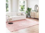 Vidaxl Tappeto In Pelle Di Pecora Artificiale Tafalla Pink 240 X 340 Cm Poliestere
